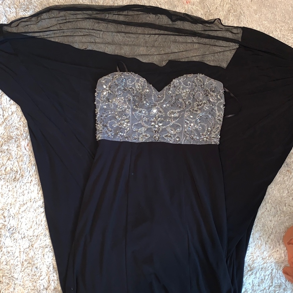 B. Darlin Strapless Formal Dress